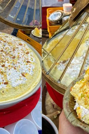 Best street food in Lucknow Makhan Malai