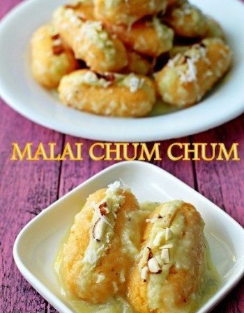 Best street food in Kolkata Malai Cham Cham