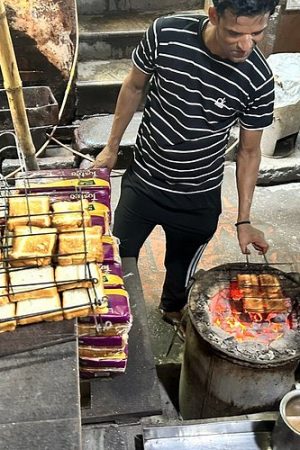 Best street food in Varanasi Malai Toast