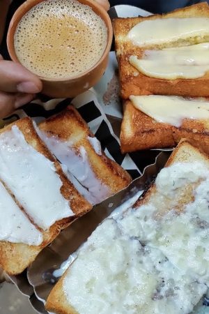 Best street food in Varanasi Malai Toast