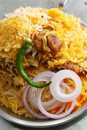 Best street food in Lucknow Mutton Biryani