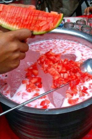 Best street food in Delhi Watermelon shake